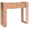 Table console 90x35x75 cm Bois de teck solide 