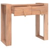 Table console 90x35x75 cm Bois de teck solide 