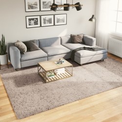 Tapis shaggy PAMPLONA poils longs moderne beige 240x340 cm 