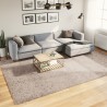 Tapis shaggy PAMPLONA poils longs moderne beige 240x340 cm 