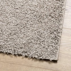 Tapis shaggy PAMPLONA poils longs moderne beige 240x340 cm 