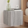 Meubles TV muraux et lumières LED 2pcs sonoma gris 30,5x35x30cm 