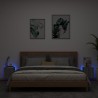Meubles TV muraux et lumières LED 2pcs sonoma gris 30,5x35x30cm 