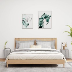 Meubles TV muraux et lumières LED 2pcs sonoma gris 30,5x35x30cm 
