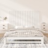 Tête de lit murale Blanc 159,5x3x90 cm Bois massif de pin 