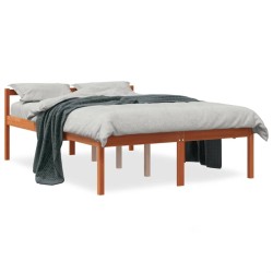 Lit pour personne âgée sans matelas 140x190 cm bois pin massif 