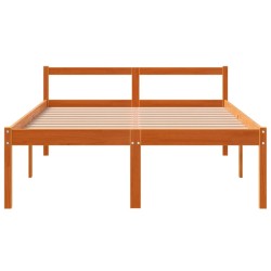 Lit pour personne âgée sans matelas 140x190 cm bois pin massif 