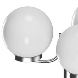 Lampadaire de jardin 3 lampes 220 cm 