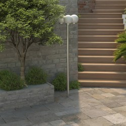 Lampadaire de jardin 3 lampes 220 cm 