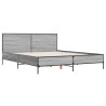 Cadre de lit sans matelas sonoma gris 120x190 cm 