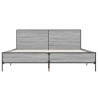 Cadre de lit sans matelas sonoma gris 120x190 cm 