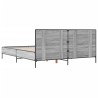 Cadre de lit sans matelas sonoma gris 120x190 cm 