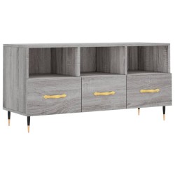 Meuble TV sonoma gris 102x36x50 cm bois d'ingénierie 