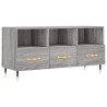 Meuble TV sonoma gris 102x36x50 cm bois d'ingénierie 