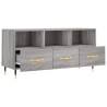 Meuble TV sonoma gris 102x36x50 cm bois d'ingénierie 