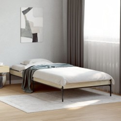 Cadre de lit sans matelas chêne sonoma 75x190 cm 