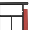 Cadre de lit sans matelas métal bois de chêne massif 200x200 cm 