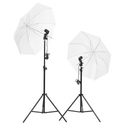 Kit de studio photo avec éclairage et toile de fond 