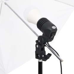 Kit de studio photo avec éclairage et toile de fond 