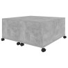 Table basse gris béton 75x75x38 cm bois d'ingénierie 