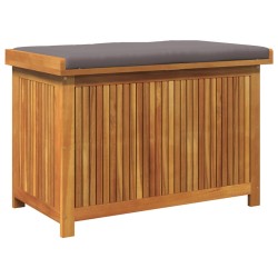Boîte à coussins d'extérieur 90x50x60,5 cm bois massif d'acacia 