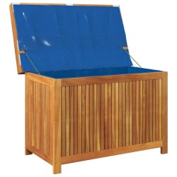 Boîte à coussins d'extérieur 90x50x60,5 cm bois massif d'acacia 