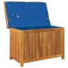Boîte à coussins d'extérieur 90x50x60,5 cm bois massif d'acacia 