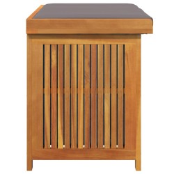 Boîte à coussins d'extérieur 90x50x60,5 cm bois massif d'acacia 