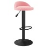 Tabouret de bar Rose Velours 