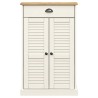Armoire à chaussures VIGO blanc 60x35x96 cm bois massif de pin 