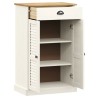 Armoire à chaussures VIGO blanc 60x35x96 cm bois massif de pin 
