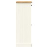 Armoire à chaussures VIGO blanc 60x35x96 cm bois massif de pin 