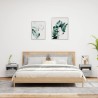 Meubles TV muraux et lumières LED 2pcs sonoma gris 40x30x40 cm 