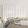 Têtes de lit 4 pcs Blanc 72x5x78/88 cm Similicuir 