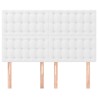 Têtes de lit 4 pcs Blanc 72x5x78/88 cm Similicuir 