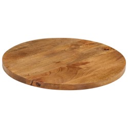 Dessus de table Ø 60x2,5 cm rond bois de manguier massif 