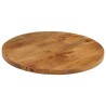 Dessus de table Ø 60x2,5 cm rond bois de manguier massif 