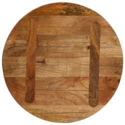 Dessus de table Ø 60x2,5 cm rond bois de manguier massif 