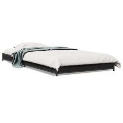 Cadre de lit sans matelas noir 100x200 cm 