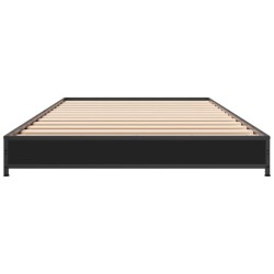 Cadre de lit sans matelas noir 100x200 cm 