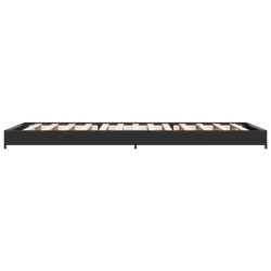 Cadre de lit sans matelas noir 100x200 cm 