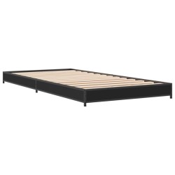 Cadre de lit sans matelas noir 100x200 cm 