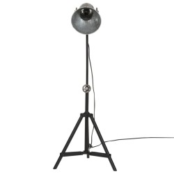 Lampe de bureau 25 W argent vintage 35x35x65/95 cm E27 