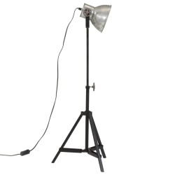 Lampe de bureau 25 W argent vintage 35x35x65/95 cm E27 