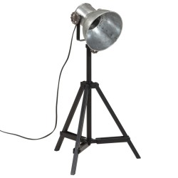 Lampe de bureau 25 W argent vintage 35x35x65/95 cm E27 