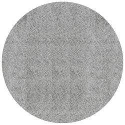Tapis shaggy PAMPLONA poils longs moderne gris Ø 280 cm 