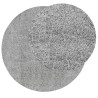 Tapis shaggy PAMPLONA poils longs moderne gris Ø 280 cm 