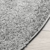 Tapis shaggy PAMPLONA poils longs moderne gris Ø 280 cm 