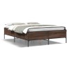Cadre de lit sans matelas chêne marron 140x200 cm 