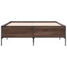 Cadre de lit sans matelas chêne marron 140x200 cm 